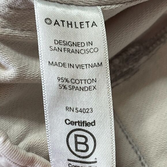 Athleta Farallon Jogger Pants Size 2 Birch in Gray Stretch Loose Fit Tapered - Picture 7 of 8